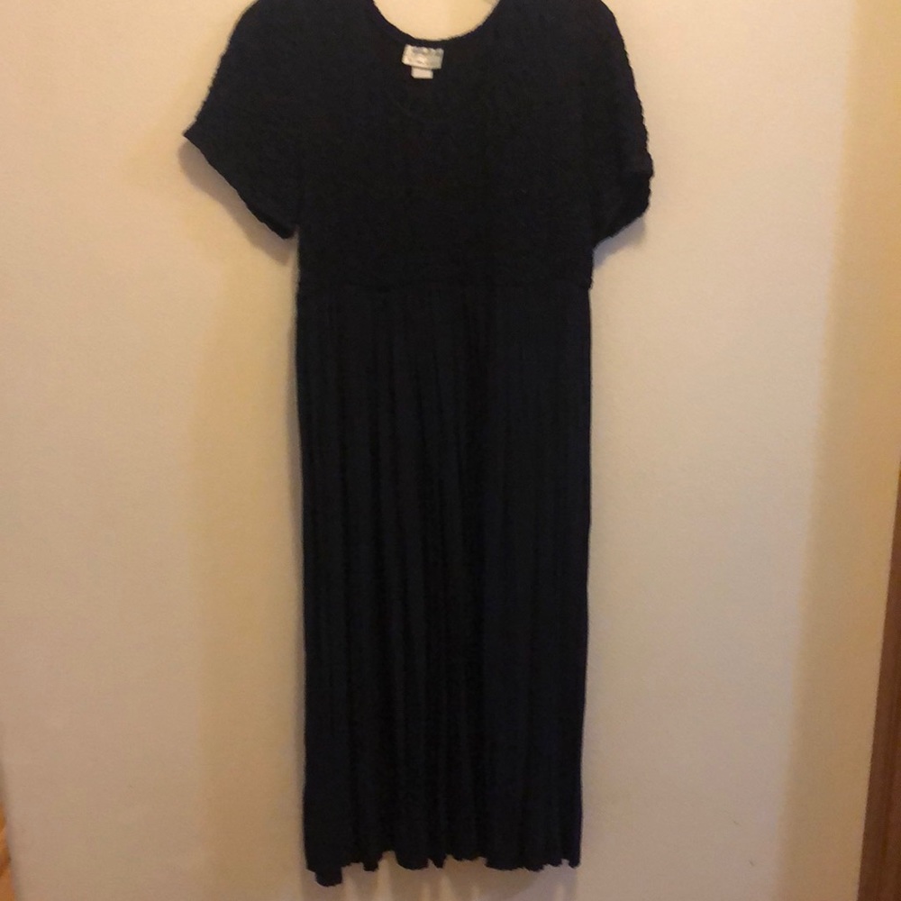Navy blue maxi dress